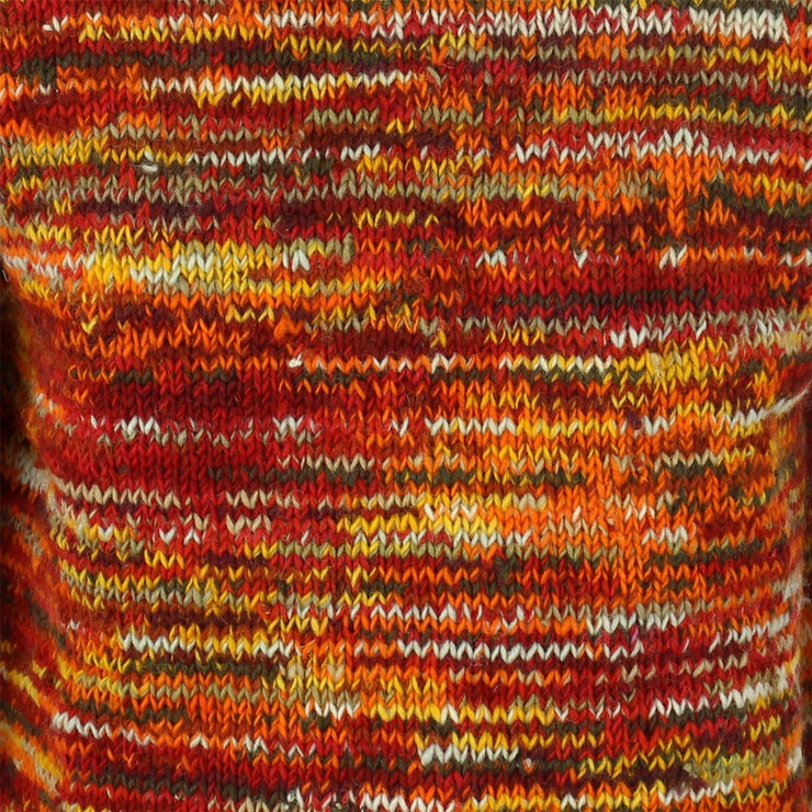 Chunky Wool Space Dye Knit Jumper - Sunset