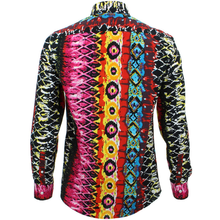 Tailored Fit Long Sleeve Shirt - Psychedelic Snakeskin