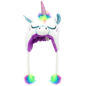 Childrens Character Hat - Unicorn - White