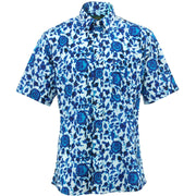Regular Fit Short Sleeve Shirt - Floral Ikat