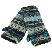 Wool Knit Arm Warmer - Tik Tik - Blue