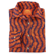 Regular Fit Long Sleeve Shirt - Orange Ellipses