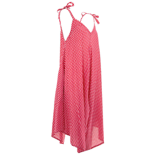 Strappy Jumpsuit - Pin Spot Red