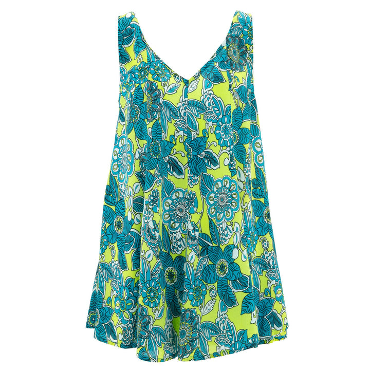 Floaty Dolly Dress - Vivid Retro Flower