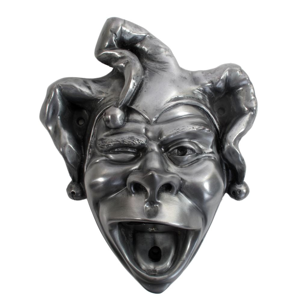 Wall Mounted Character Bottle Opener - Jester (Silver)