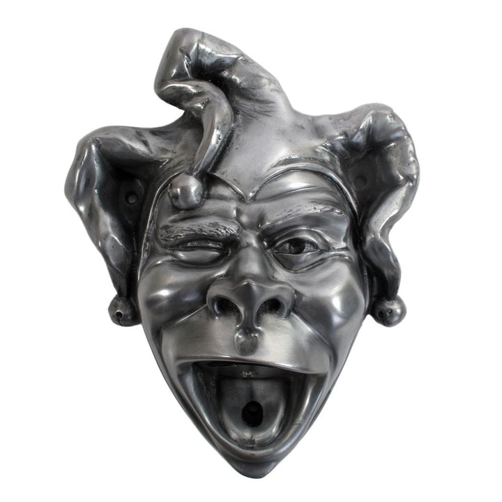 Wall Mounted Character Bottle Opener - Jester (Silver)