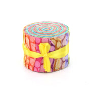 Jelly Roll - 20 Strips of 2.5" x 37" Cotton Batik