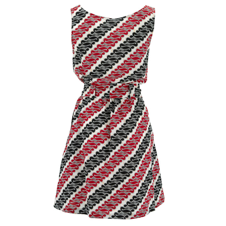 Belted Dress - Serpentine Diagonals