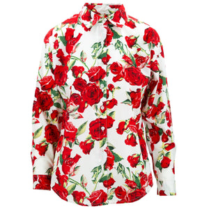 Chemise classique femme - roses