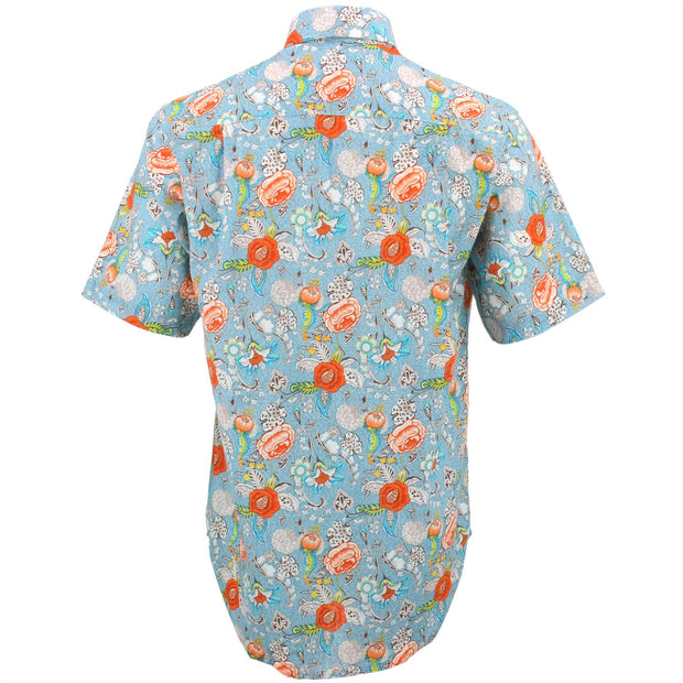 Regular Fit Short Sleeve Shirt - Jacobean Floral