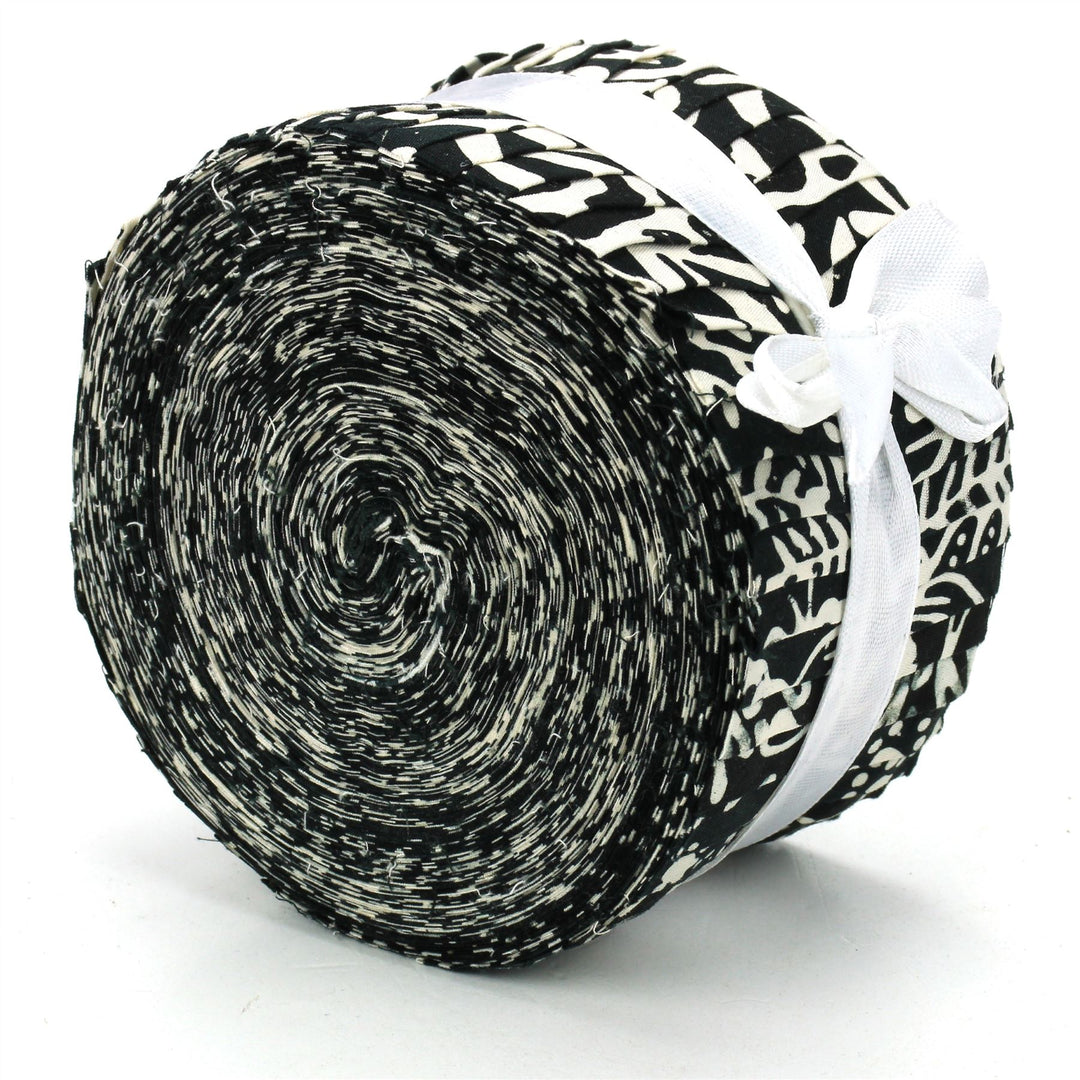 Jelly Roll - 40 Strips of 2.5" x 37" Cotton Batik