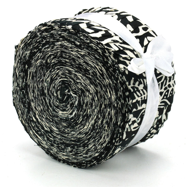 Jelly Roll - 40 Strips of 2.5" x 37" Cotton Batik
