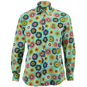 Regular Fit Long Sleeve Shirt - Geometric Floral