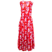 Waisted Maxi Dress - Paintbrush