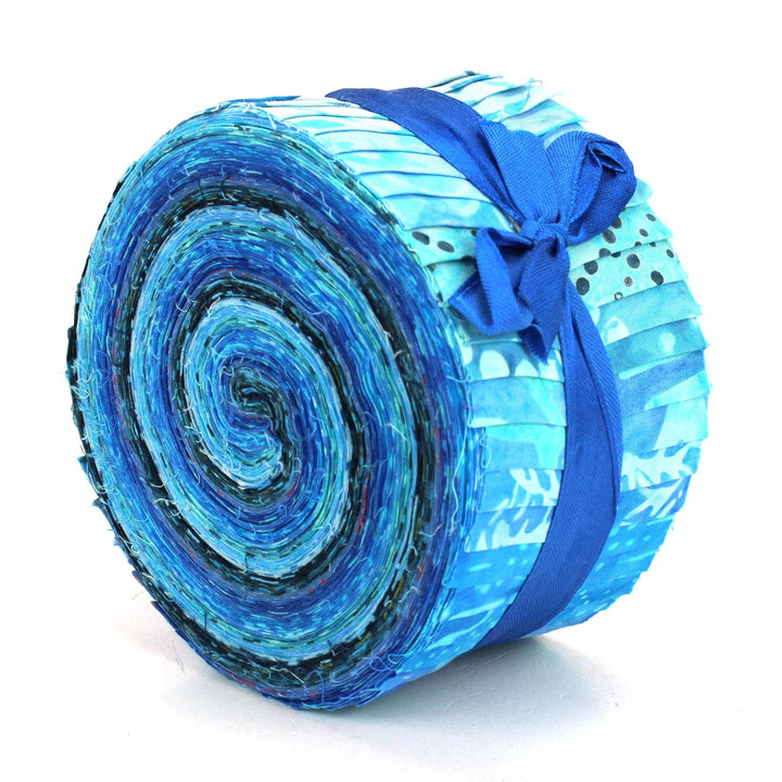 Jelly Roll - 40 Strips of 2.5" x 37" Cotton Batik