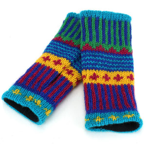 Wool Knit Arm Warmer - Carnival