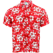 Short Sleeve Hawaiian Shirt - Red