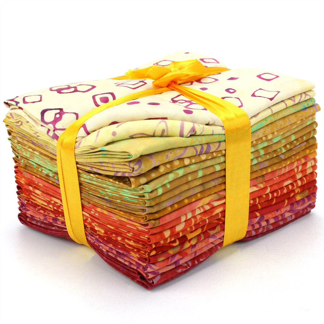 Fat Quarter - 20 Pieces of 19" x 20" Cotton Batik