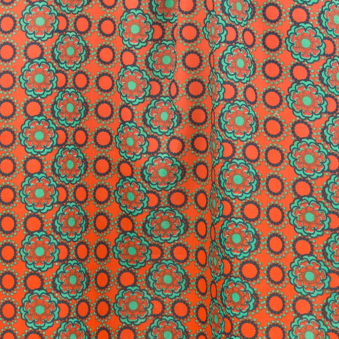 Off The Shoulder Dress - Hot House Orange