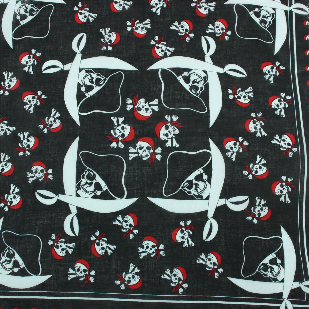 Bandana Face Cover Mask - Pirate Skulls