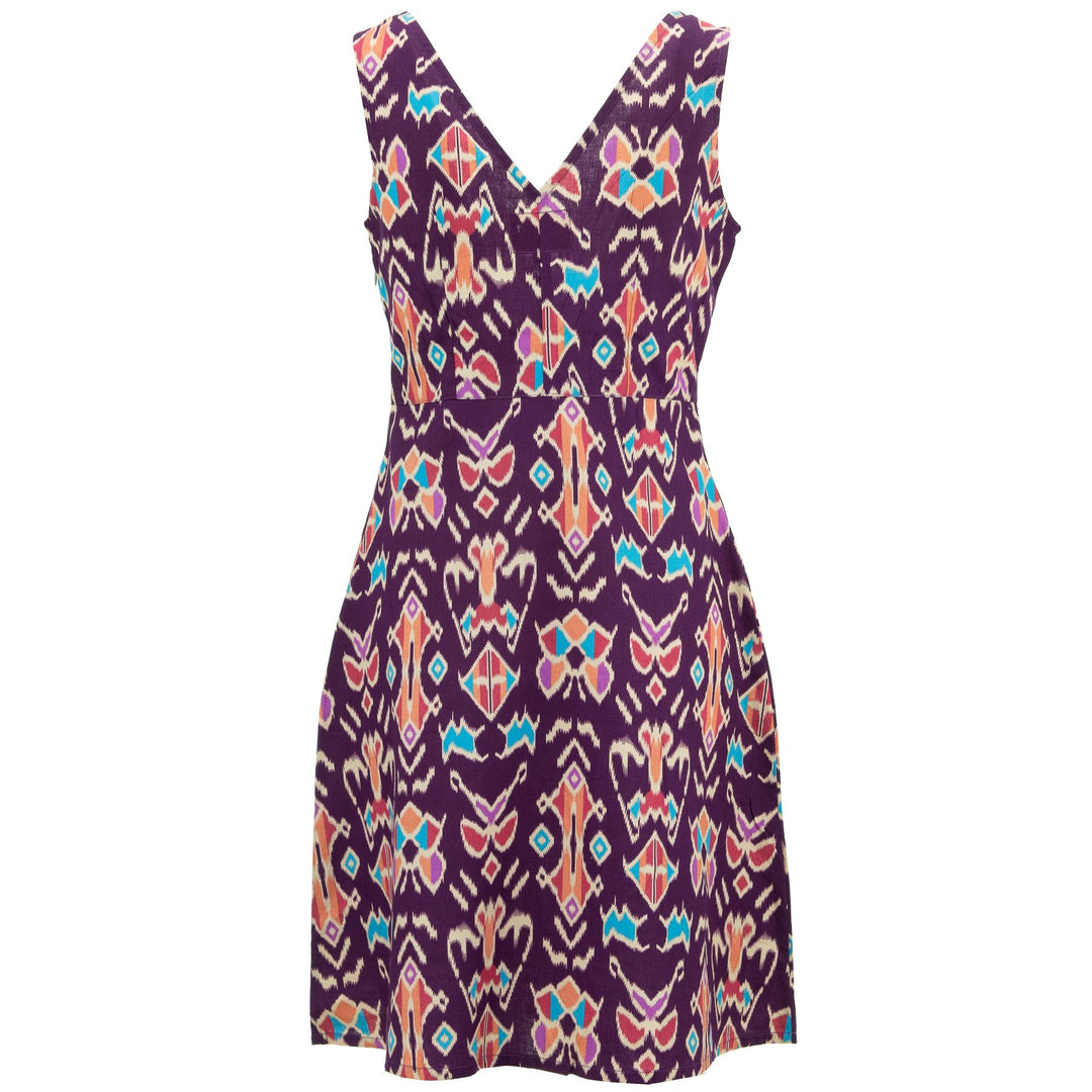 Crossover Dress - Purple Tribal