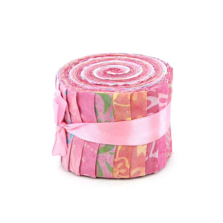 Jelly Roll - 20 Strips of 2.5" x 37" Cotton Batik