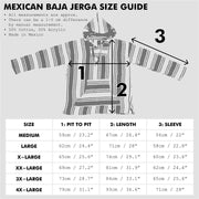 Recycled Mexican Baja Jerga Hoody - White Black