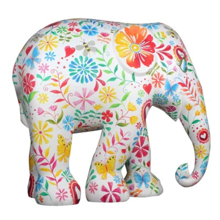 Limited Edition Replica Elephant - Floral Symphony (10cm)