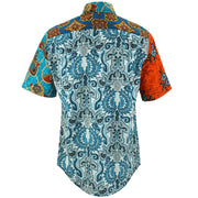 Regular Fit Short Sleeve Shirt - Random Mixed Panel - Batik