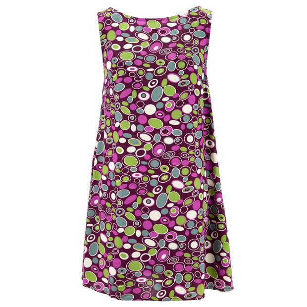 Shift Shaper Dress - 60s Circles Purple