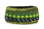 Hand Knitted Wool Headband  - 17 Green