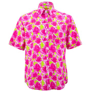 Regular Fit Short Sleeve Shirt - Pink Floral