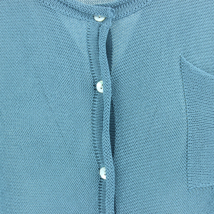 Knitted Cardigan - Blue Grey