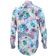 Tailored Fit Long Sleeve Shirt - Psychedelic Zebra Feathers