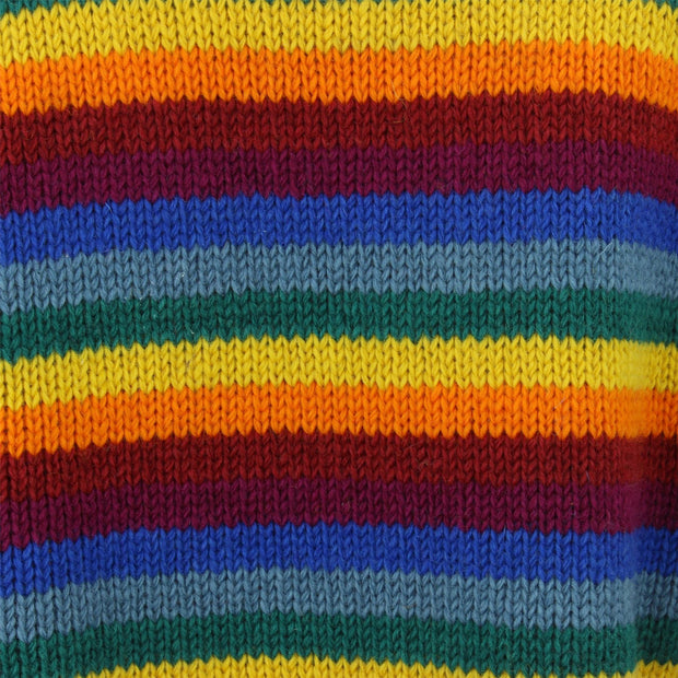 Chunky Wool Knit Jumper - Rainbow