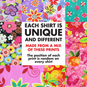 Regular Fit Long Sleeve Shirt - Random Mixed Panel - Floral