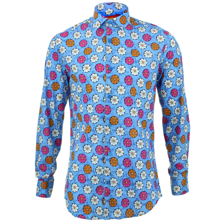Tailored Fit Long Sleeve Shirt - Abstract Daisy