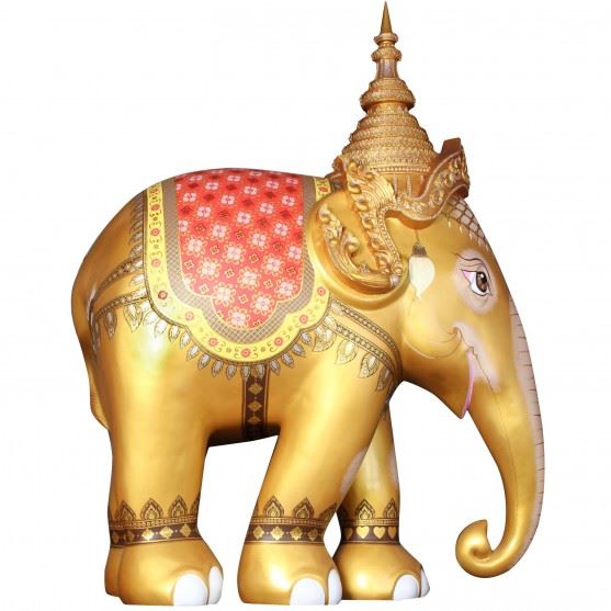 Limited Edition Replica Elephant - Royal Elephant Gold