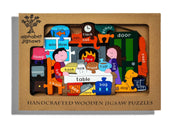 Handmade Wooden Jigsaw Puzzle - At Home