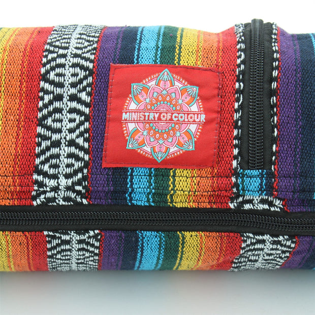 Cotton Canvas Yoga Mat Bag - Rainbow