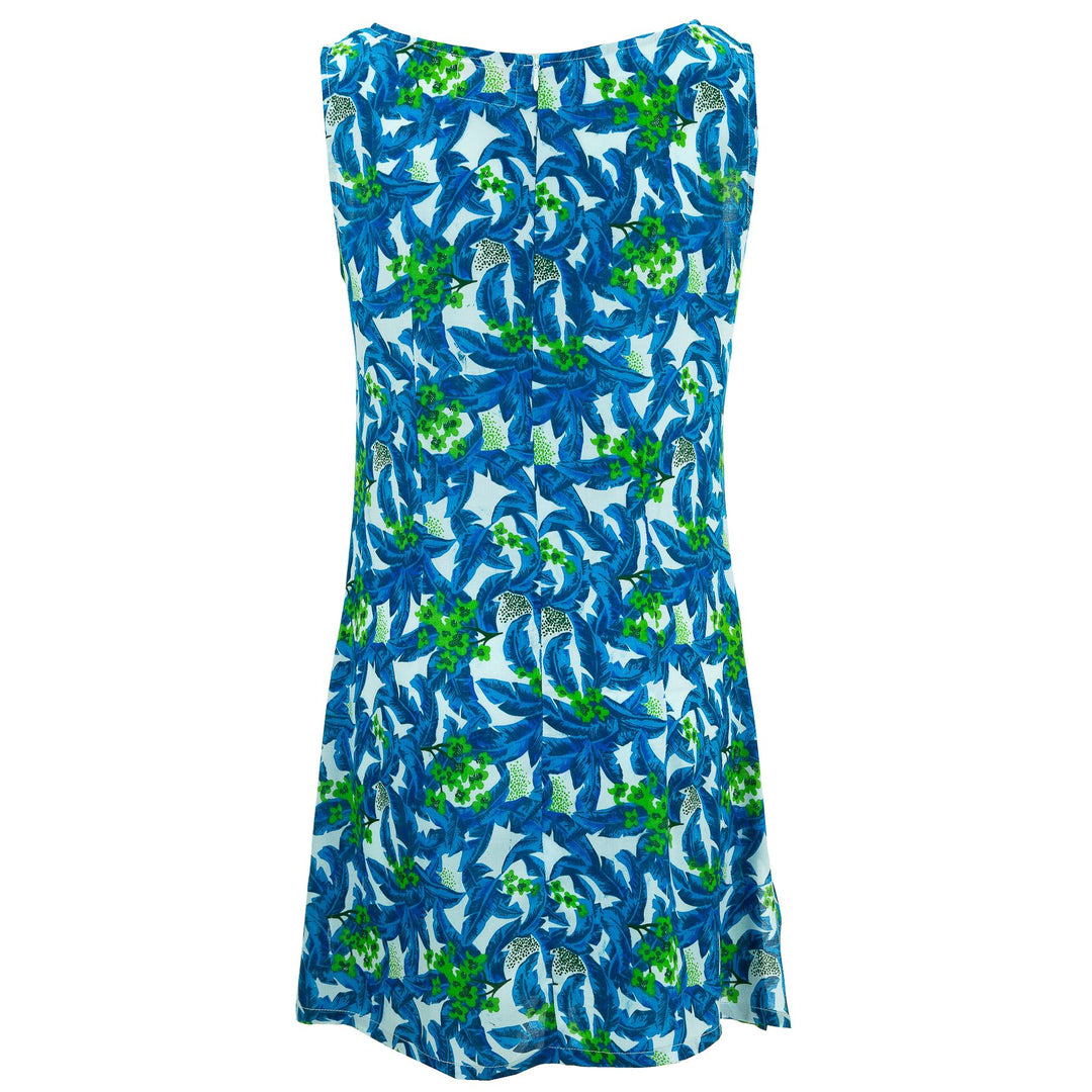 The Pocket Dress - Blue Palms
