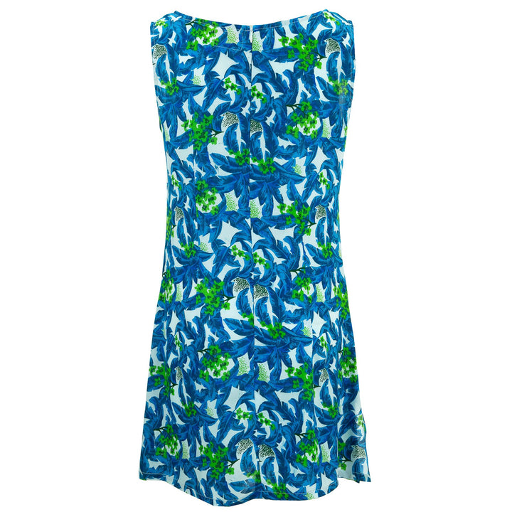 The Pocket Dress - Blue Palms