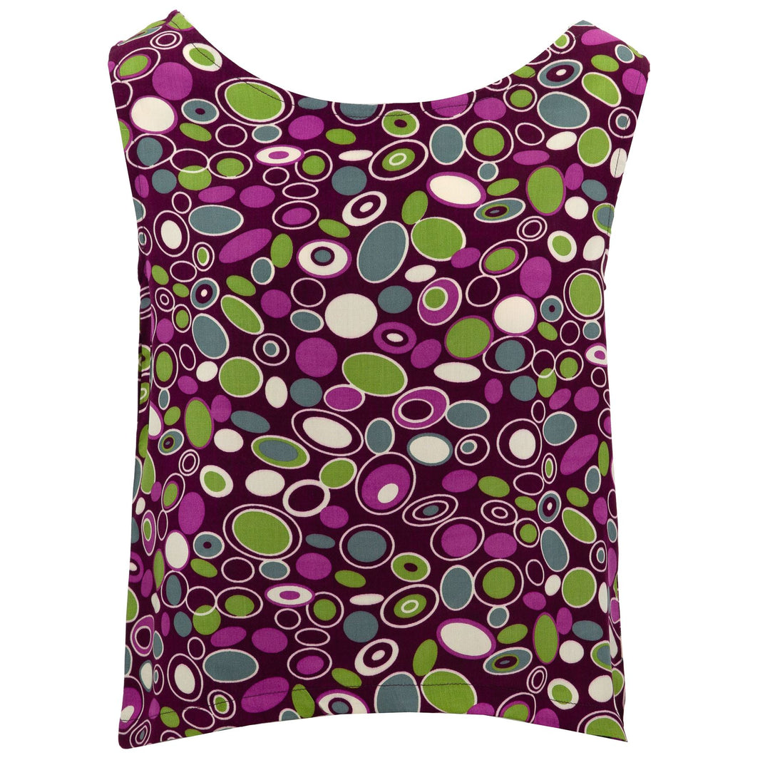 Box Top - 60s Circles Purple