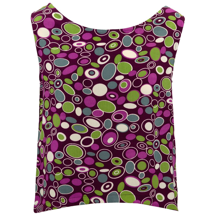 Box Top - 60s Circles Purple