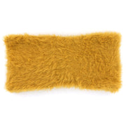 Bowknot Faux Fur Headband - Mustard