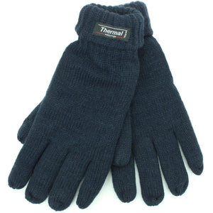 Gants tricotés homme - marine