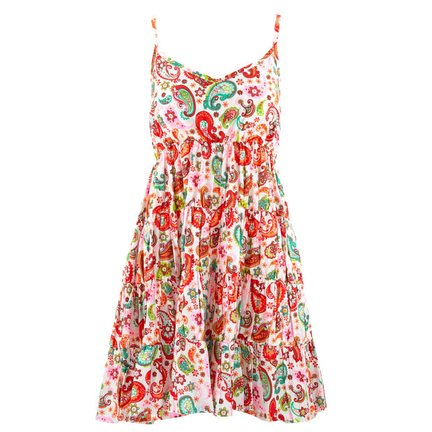 Tier Drop Summer Dress - Vibrant Paisley