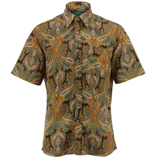 Regular Fit Short Sleeve Shirt - Oriental Paisley