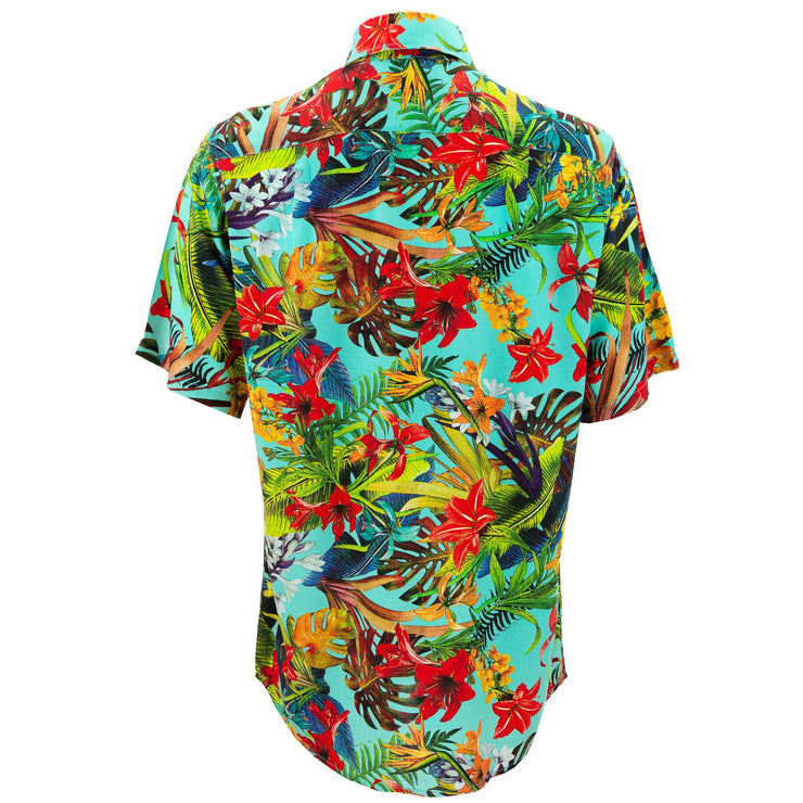 Regular Fit Short Sleeve Shirt - Tropical Lily