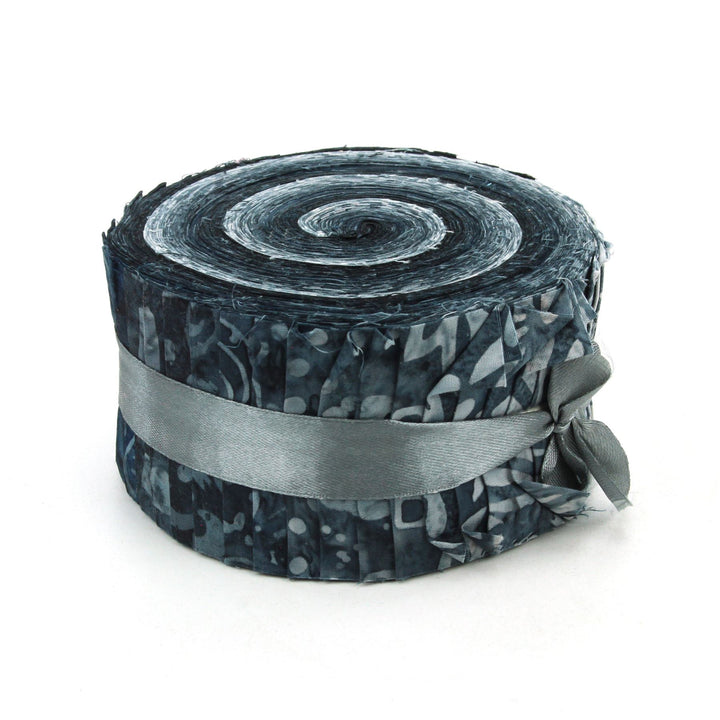 Jelly Roll - 40 Strips of 2.5" x 37" Cotton Batik